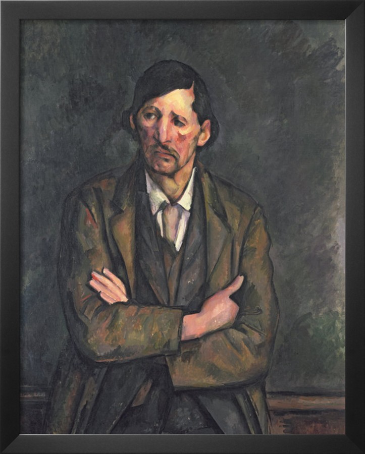 Man with Crossed Arms, c.1899 - Paul Cezanne Painting